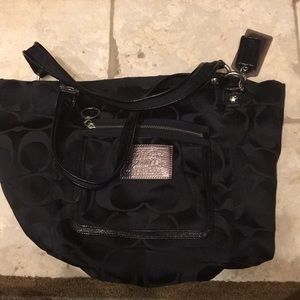 Coach tote! Black. Great condition!